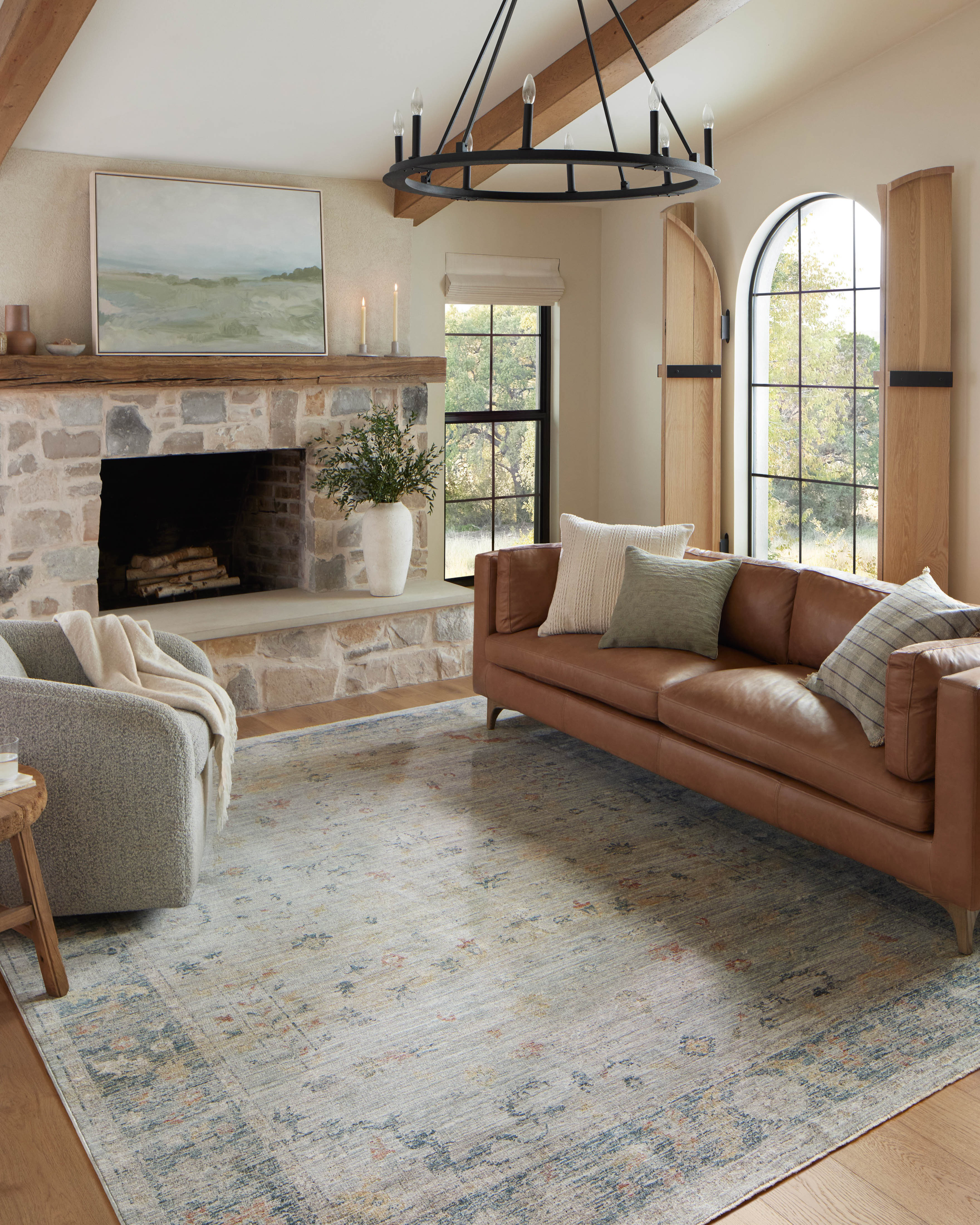 Magnolia Home By Joanna Gaines X Loloi Millie Slate Area Rug